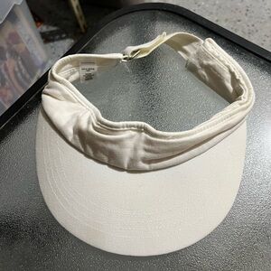 White visor hat. Great condition, never worn.